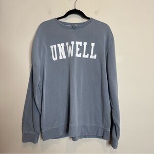 Call Her Daddy Podcast Merch Blue Unwell Crewneck Sweatshirt Bartstool Large